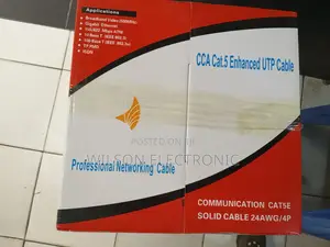 Outdoor Internet Cable. Cat5 1gigabit Black.