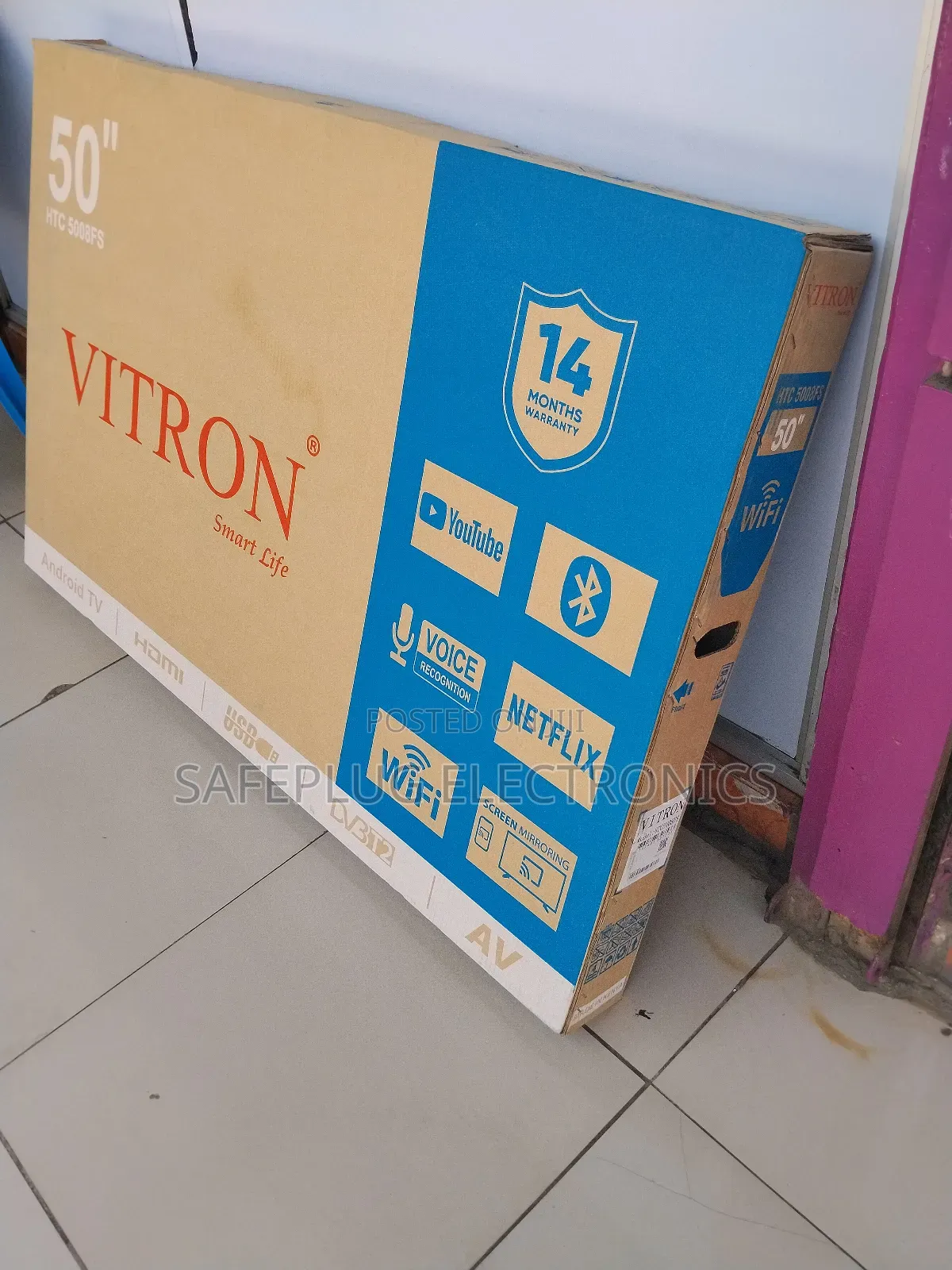 Vitron 50" Android Smart Tv + Bluetooth | Cash on Delivery
