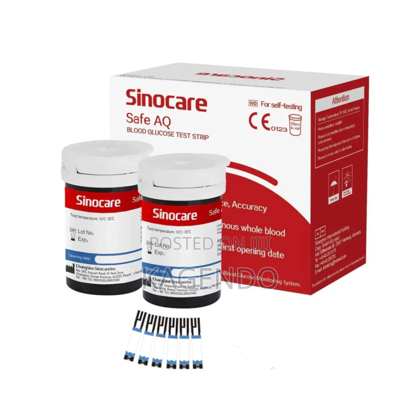 Sinocare Blood Glucose Test Strips – Accurate Blood Sugar Monitoring