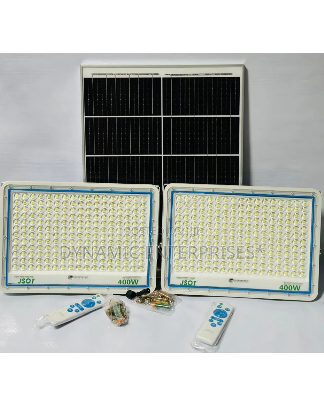 2-in-1 Jsot 400w Solar Flood Light Set