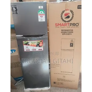 New Smart Pro SFR-210-Dt-I Double Door Refrigerator, 170l - Silver