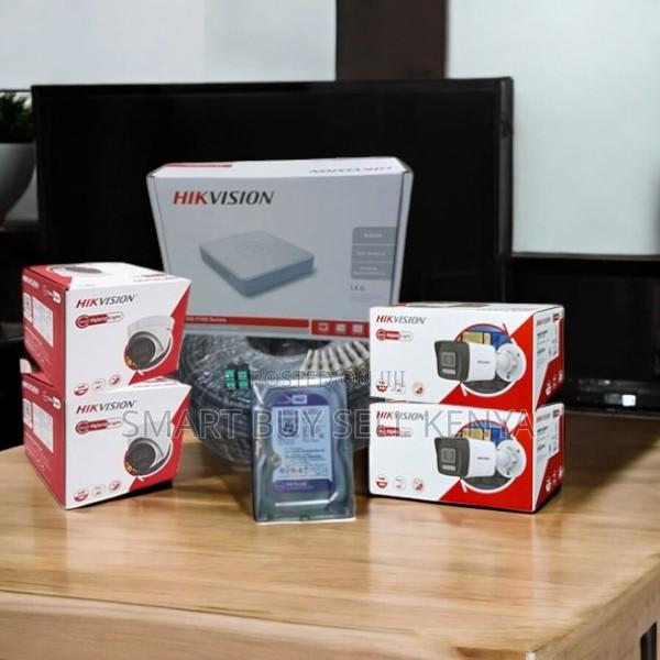 Easy Installation 4 1080p Full Hd Hybrid Colored Night Vision CCTV Kit