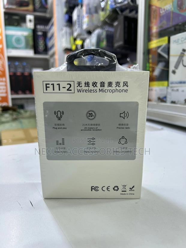 F11-2 Lavalier Mic- Clear Plug Play Audio - thumbnail 2