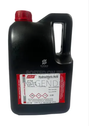 Hydrochloric Acid – School Laboratory Reagent (Safe Use Only)