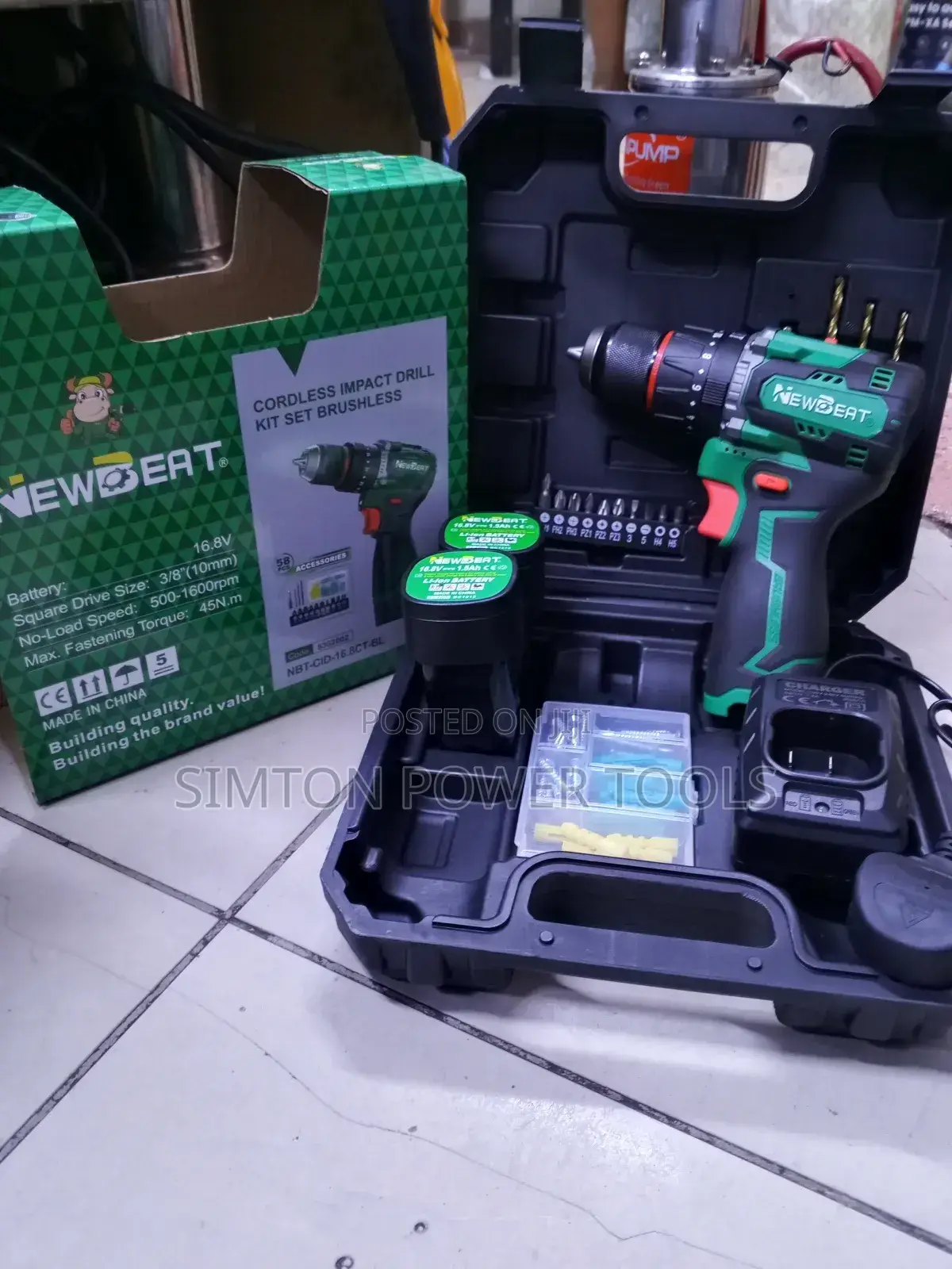 Top Quality 16.8v Newbeat Impact Drill Set