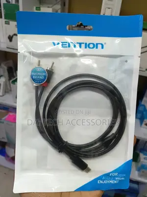 This Is a Vention Usb-C Male to 2rca Male Audio Cable.