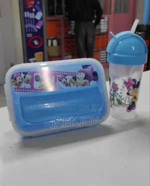 Combo Cartoon 2-in-1 Lunch Box Tumbler Set - Hk