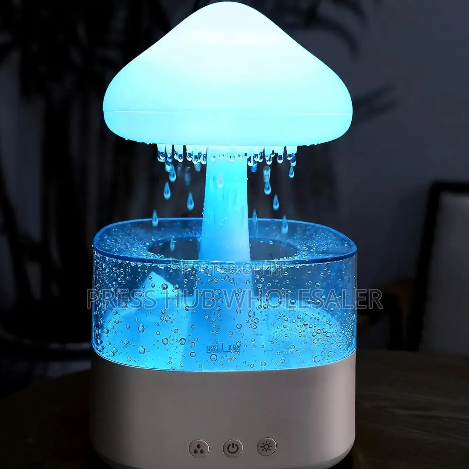 Raindrop Aromatherapy Cute Jellyfish Rotating Air Humidifier,