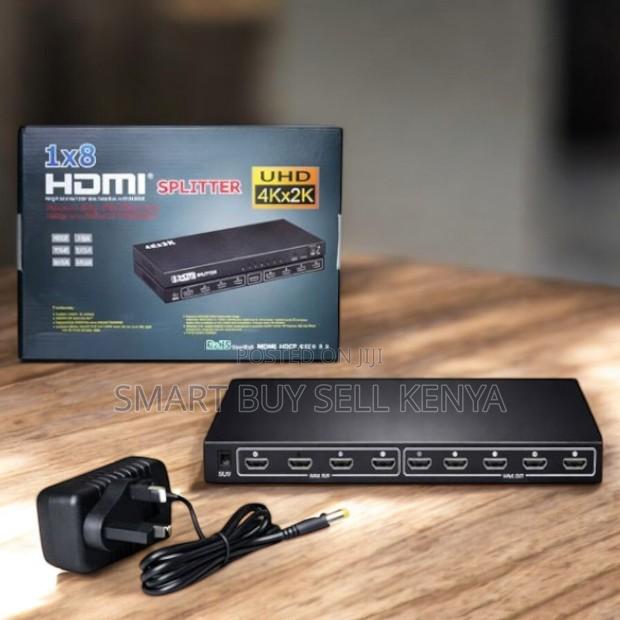 Led Indicator Lights 8 Port Hdmi Splitter 1×8 Amplifier - main view