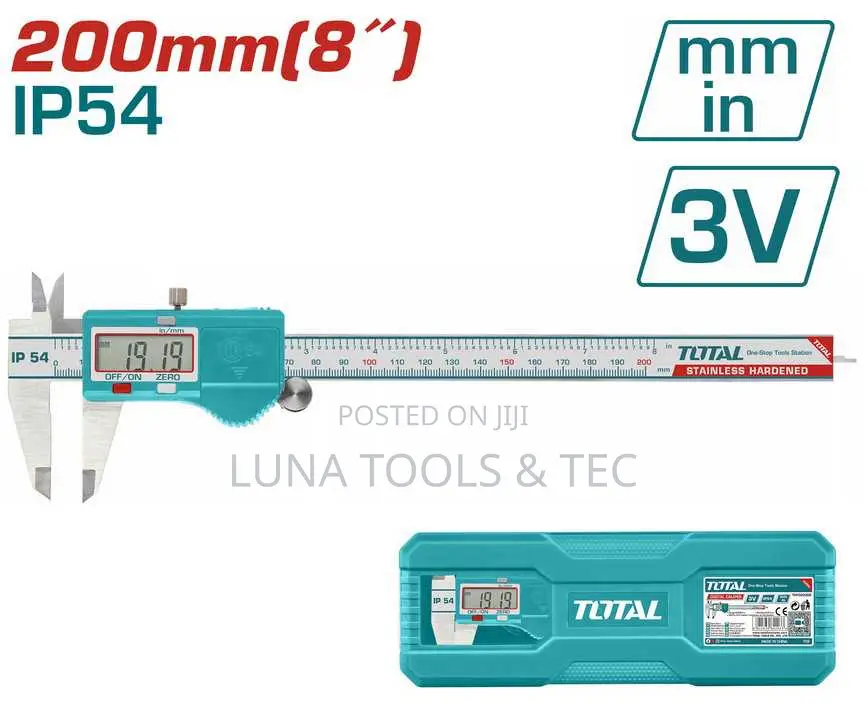 Total Tmt322006 Digital Caliper
Range:0-200mm