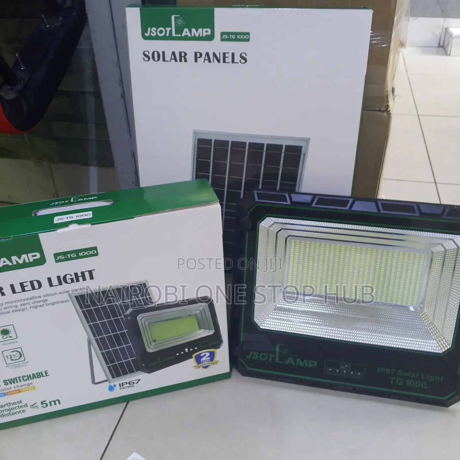 High Power 1000w Solar Flood Light for Security Lighting