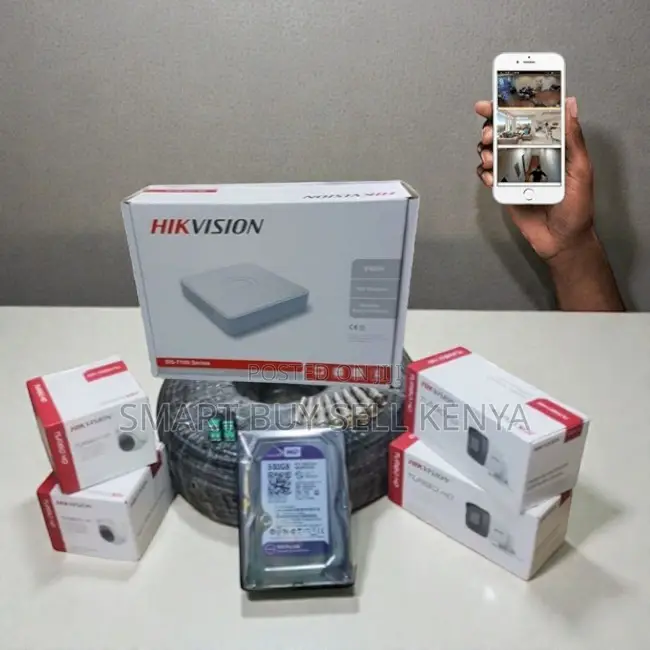 Stunning Image Quality 4 Hikvision 1080p Full Hd CCTV System Kit