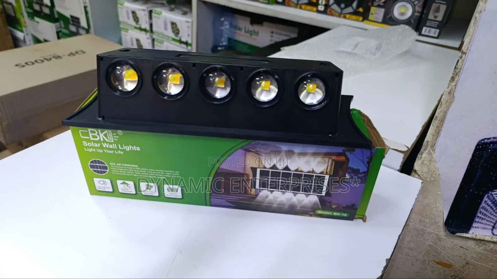 5 Bulb Solar Powered Wall Lights
