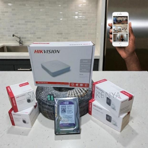 Easy Installation 4 Hikvision 1080p 2mp CCTV Cameras Complete Kit