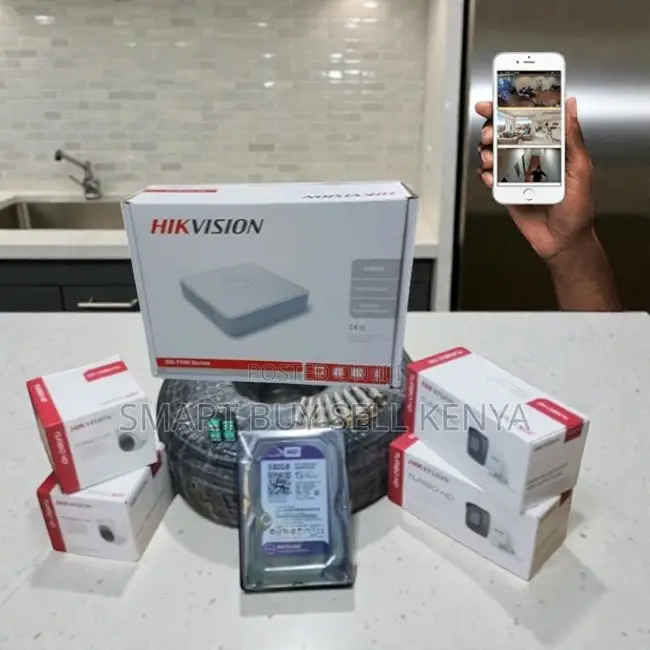 Easy Installation 4 Hikvision 1080p 2mp CCTV Cameras Complete Kit