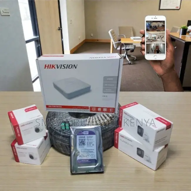 Live View Streaming 4 Hikvision 1080p Full Hd CCTV System Kit