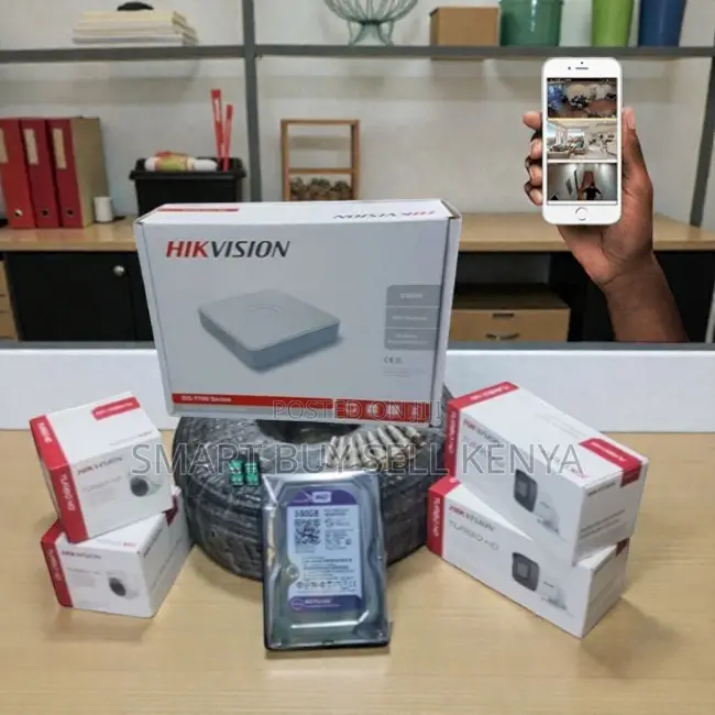 Built-in Colored Night Vision 4 Hikvision 1080p CCTV Cameras Kit