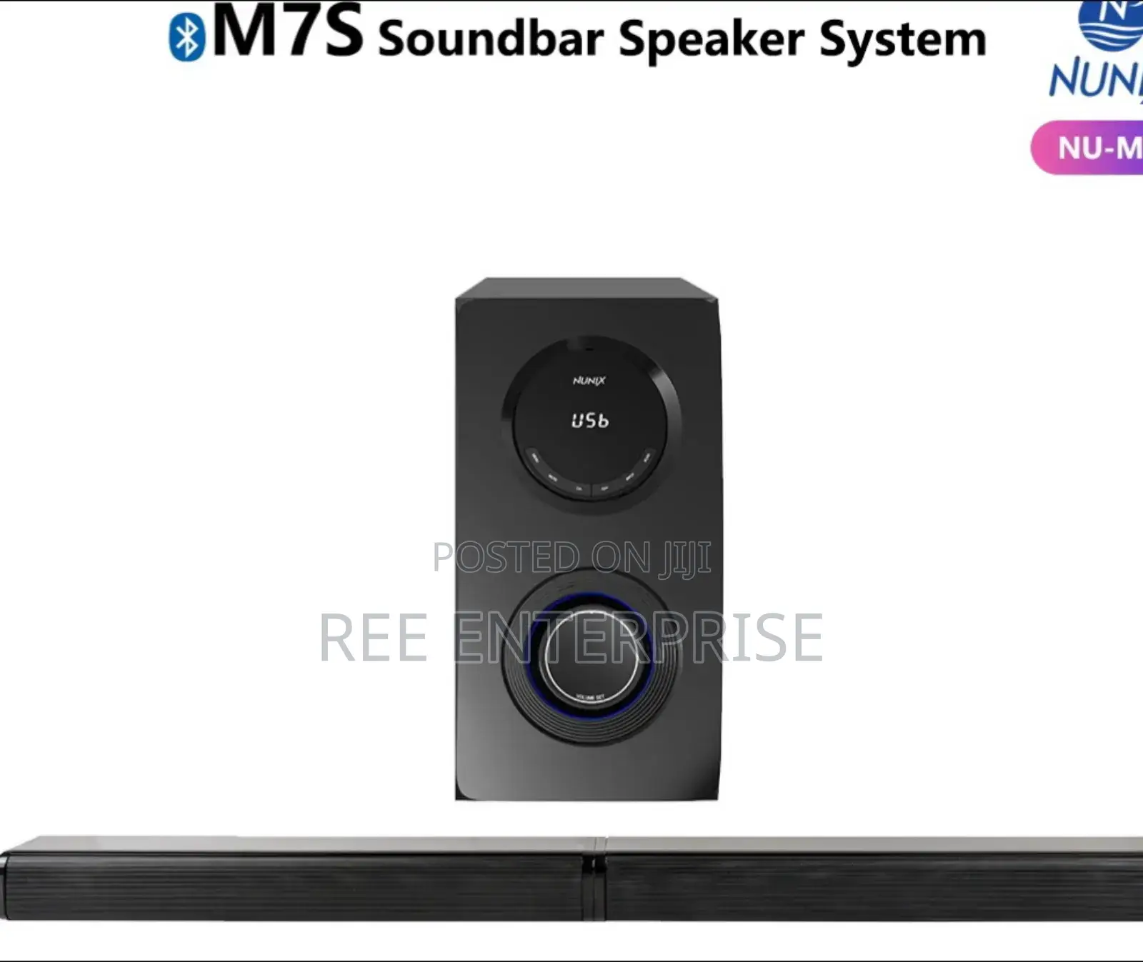 *Nunix M7s* Soundbar* Speaker System Brand New