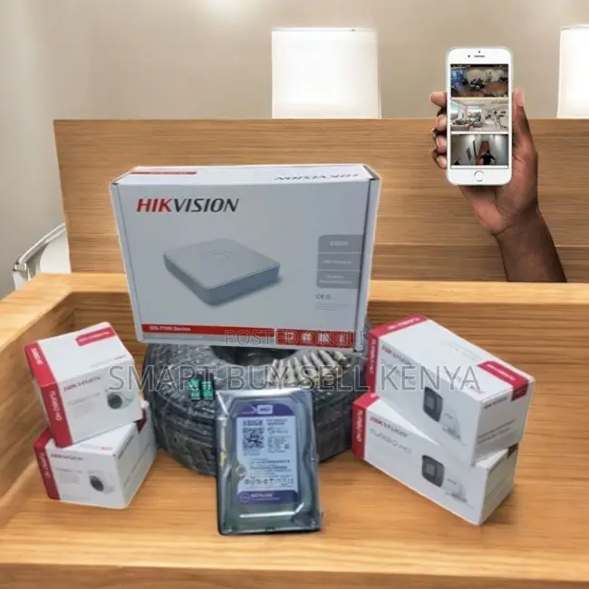 Security Surveillance 4 Hikvision 1080p Full Hd CCTV Cameras Kit