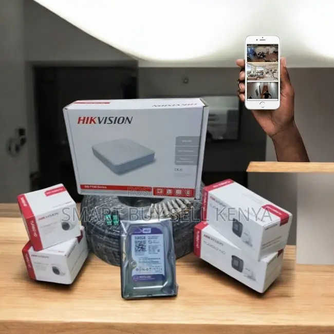 Convenient 4 Hikvision 1080p Full Hd CCTV Complete System Kit