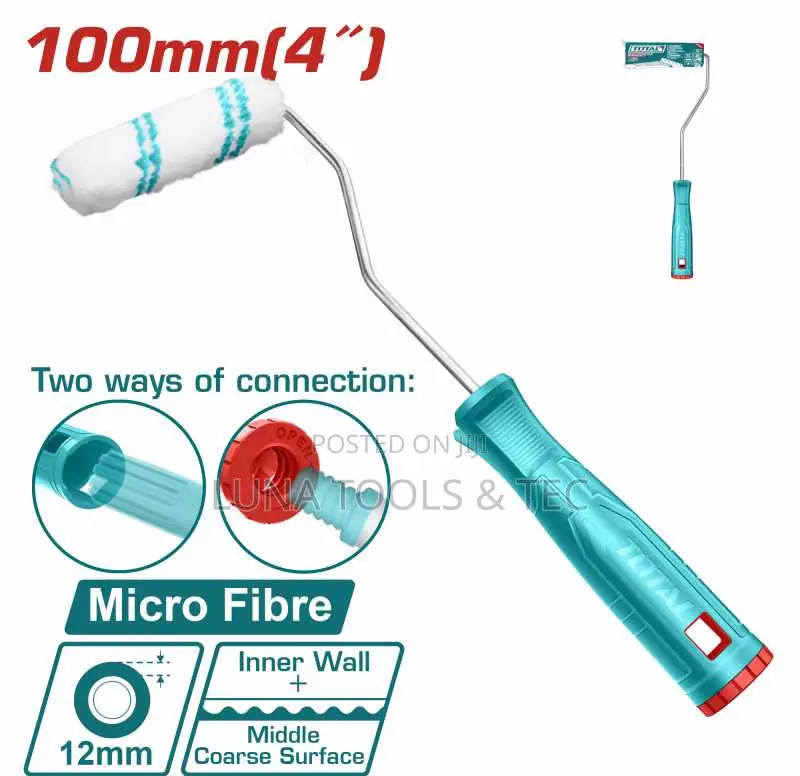 Total Tht85046 Mini Cylinder Brush(Inner Wall) Size:100mm/4"