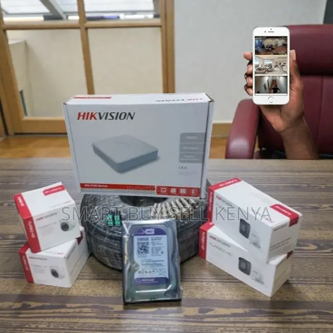 High-Quality Body Construction 4 Hikvision 1080p CCTV Kit