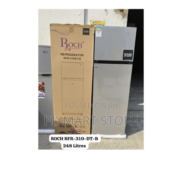 Roch 248l Double Door Refrigerator Rfr‐310dt‐B – Efficient Cooling - main view