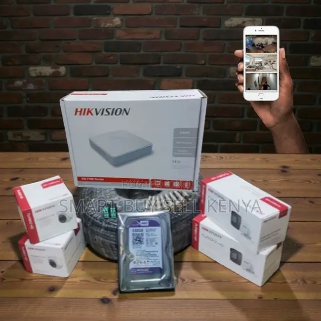 Durable Quality 4 Hikvision 1080p Full Hd CCTV System Kit