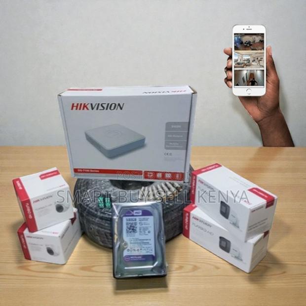 Stable Performance 4 Hikvision 1080p Full Hd 2mp CCTV Kit