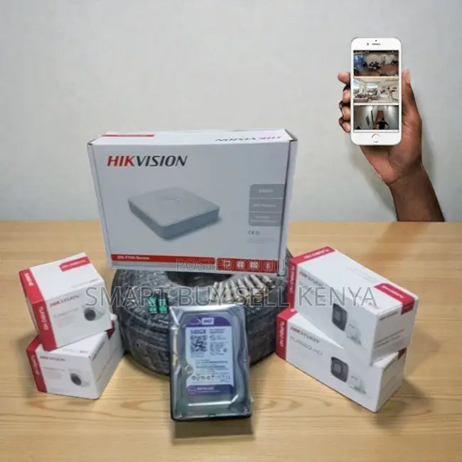 Stable Performance 4 Hikvision 1080p Full Hd 2mp CCTV Kit