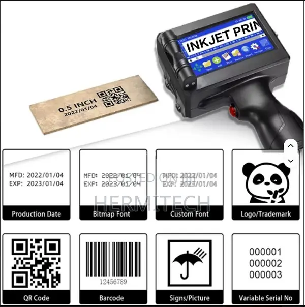 Handheld Inkjet Printer for Food Beverage Industry Leather