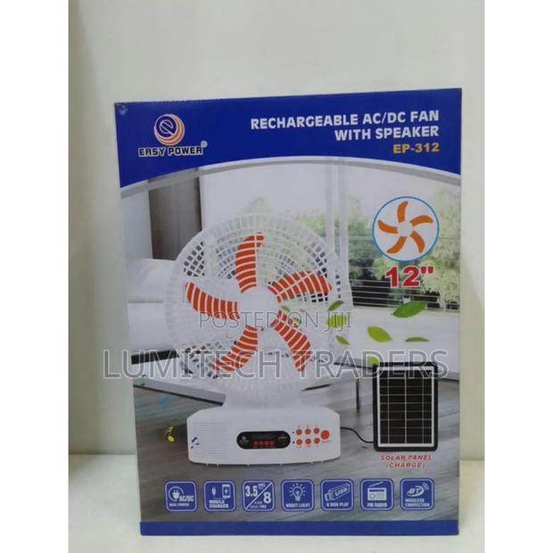 Rechargeable Ac/Dc Fan With Speaker Ep312