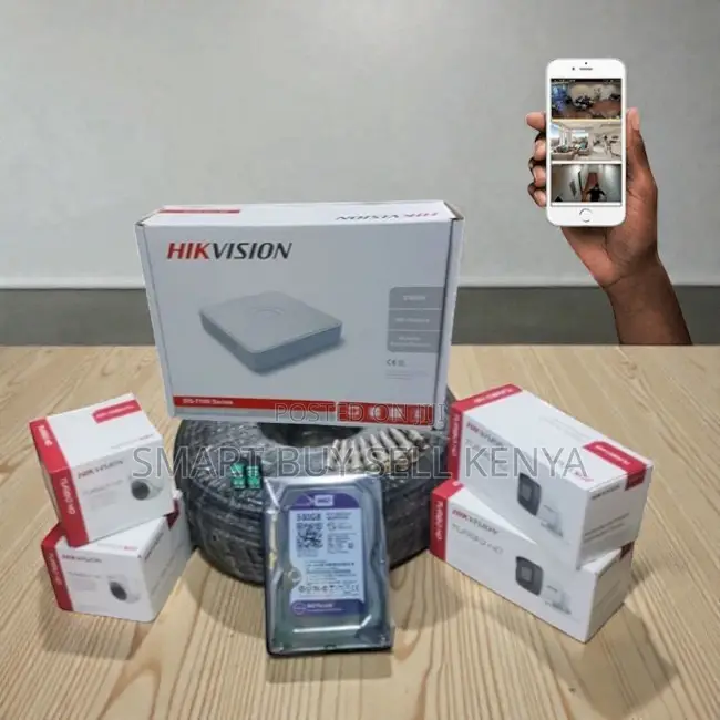 Super Quality 4 Hikvision 1080p Full Hd Cctv System Kit