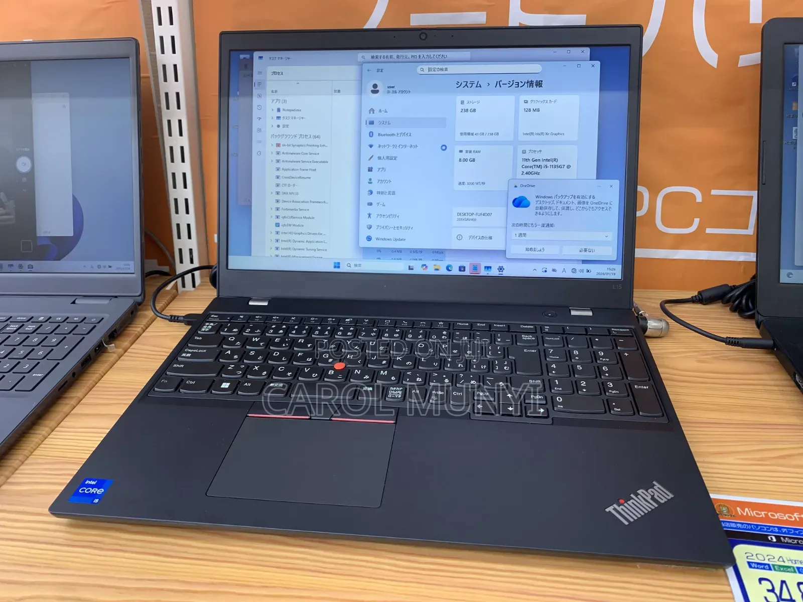 New Laptop Lenovo Thinkpad L15 Gen 3 16GB Intel Core i5 SSD 256GB