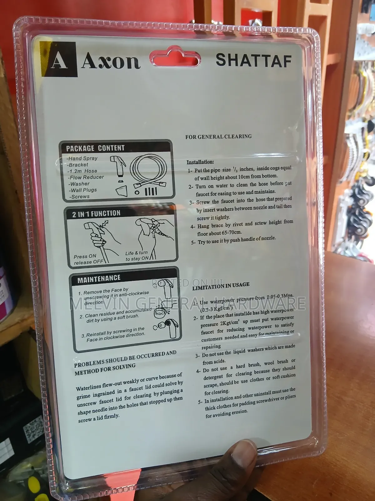 Axon Shattaf Plastic Arabic Shower