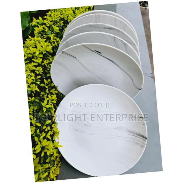 Grey Patches Dinner Plates