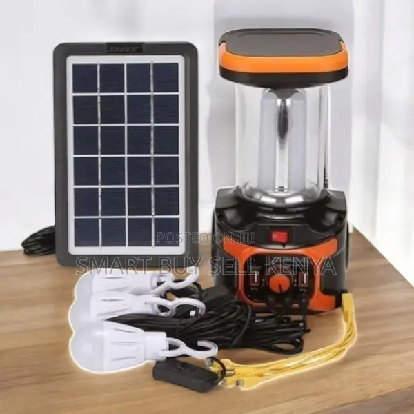 Dat-at 9016b Solar Lighting Kit With Mp3, Fm Radio Led Bulbs