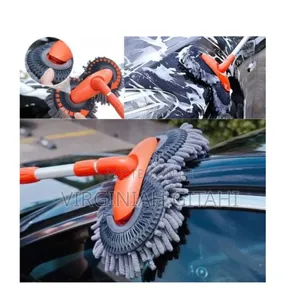Double-Headed Car Cleaning Brush Mop Long Handle Car Washing Tool Kit