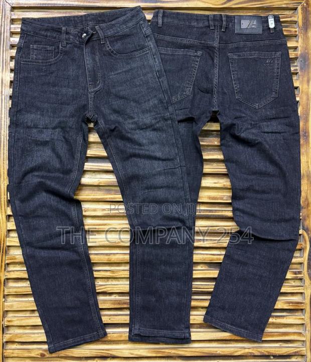 Quality Leather Casual Men Straight Jeans - thumbnail 5