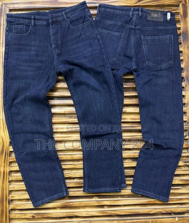 Quality Leather Casual Men Straight Jeans - thumbnail 6