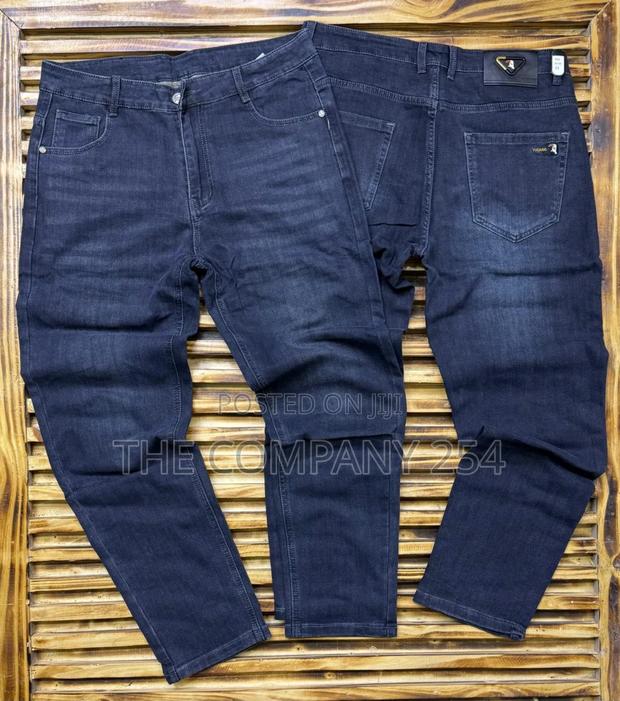 Quality Leather Casual Men Straight Jeans - thumbnail 7