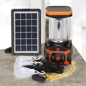 Dat-at 9016b Portable Solar Lighting System With Mp3 Fm Radio