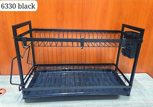 2-Tier Black Rack - main view