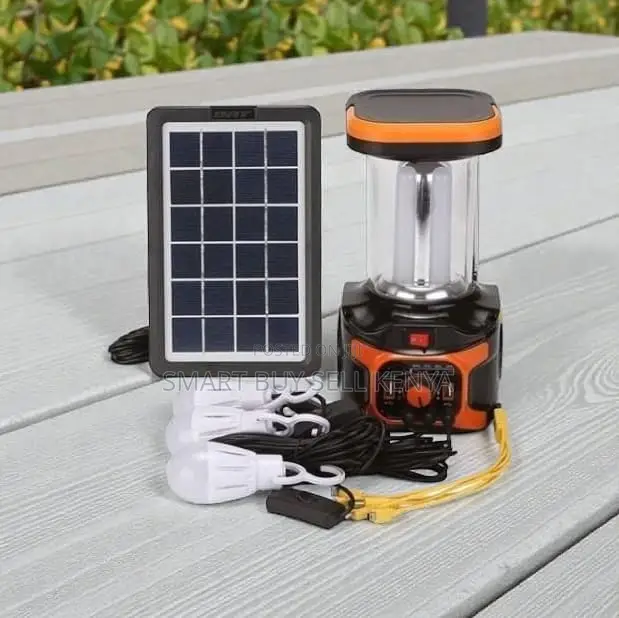 Dat-at 9016b Multi-Function Solar Lighting Kit With Fm Radio