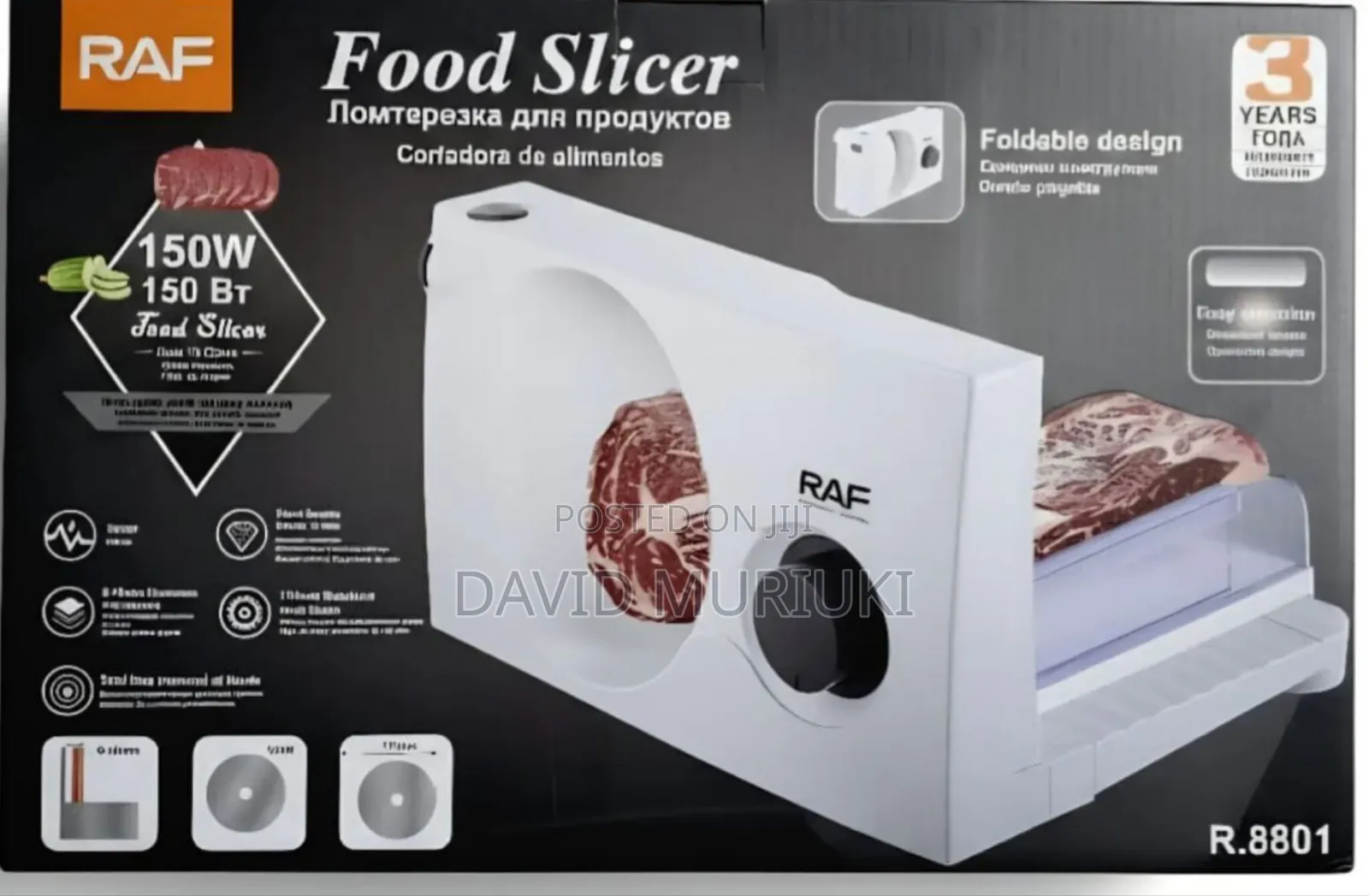 Raf Food Slicer 8801