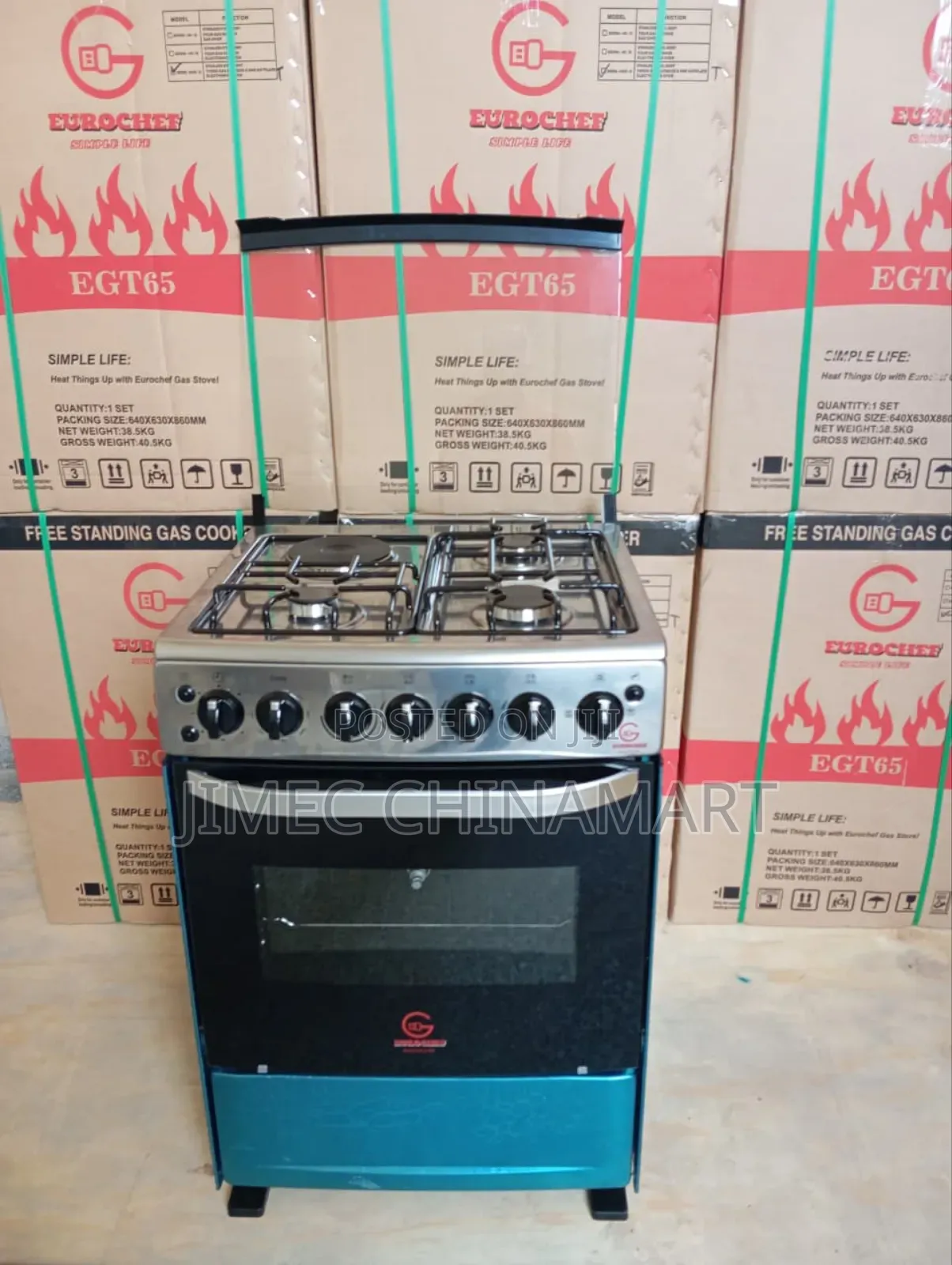 60x65 Cm Eurochef Free-Standing Cooker