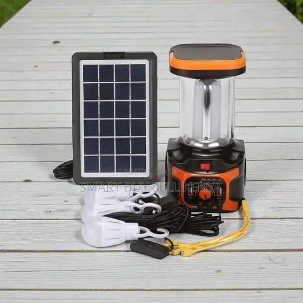 Dat-at 9016b Solar Kit With Mp3 Player, Fm Radio Led Lamps