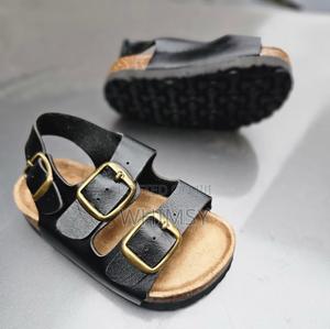 Quality Kids Hook Eye Leather Sandals Size 31-36 - main view