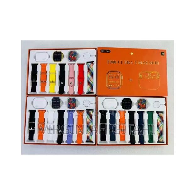 *T900 Ulra2 7 in 1 Straps Smart Watch ( 10 in 1 Set )*