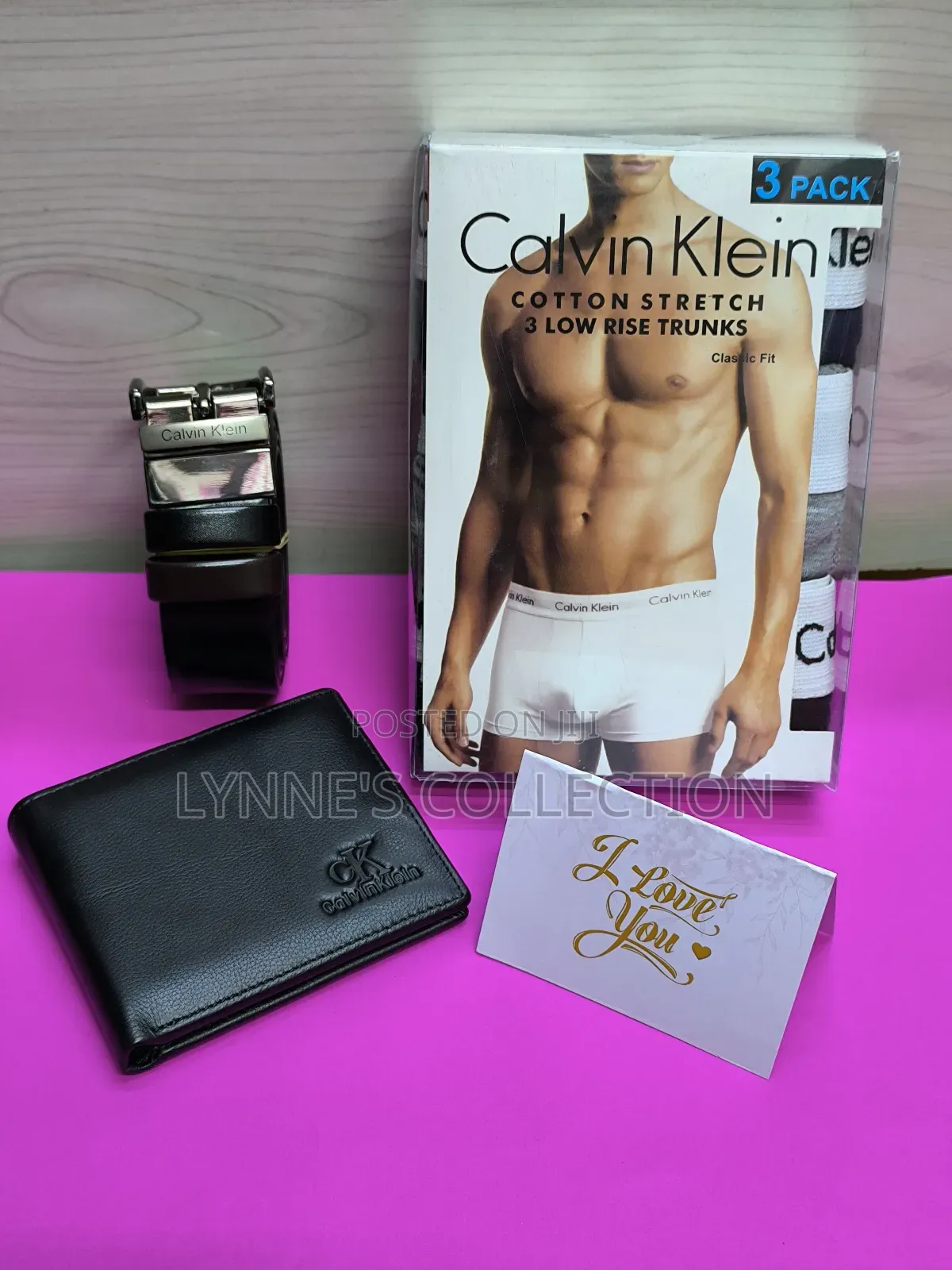 Calvin Klein Boxers, Belt and Wallet